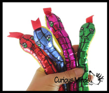 Load image into Gallery viewer, Plush Snake 15" with Shiny Foil Metallic Look