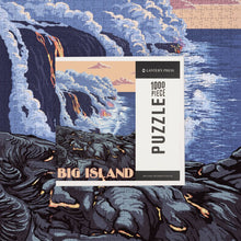 Load image into Gallery viewer, 1000 PIECE PUZZLE Hawaii, Big Island, Lava Flow Scene