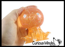 Load image into Gallery viewer, 1 Octopus Fidget Toy - Water and Glitter Filled Octopus