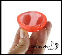 Load image into Gallery viewer, 1 Jumbo 2" Glitter Poppers - Rubber Pop Up Toy - Pop and Dro