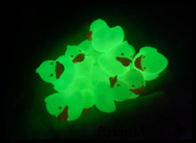 Load image into Gallery viewer, Tiny 1.5" Glow in the Dark Rubber Duck