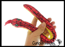 Load image into Gallery viewer, Plush Snake 15" with Shiny Foil Metallic Look
