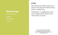 Load image into Gallery viewer, Study Up! A Quiz Deck Of -Ologies Knowledge Cards