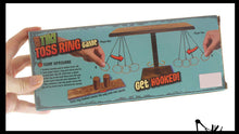 Load image into Gallery viewer, Wood Tiki Toss Ring Hook Game - Swing Ring on String to Lan