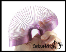 Load image into Gallery viewer, 2.4" Metal Colored Magic Spring Coil Toy - Sensory Fidget