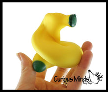Load image into Gallery viewer, 1 Sand Filled Squishy Banana - Moldable Sensory, Stress