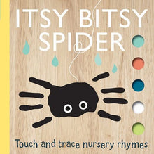 Load image into Gallery viewer, Itsy Bitsy Spider Touch and Trace Board Book illustrated by Emily Bannister