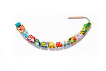 Load image into Gallery viewer, Cubika Wooden Lacing Toy Flying Cars