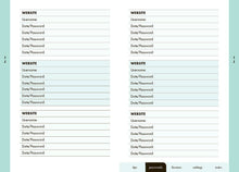 Load image into Gallery viewer, Internet Password Logbook (Black Leatherette)