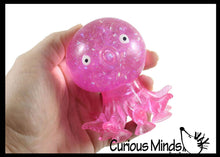 Load image into Gallery viewer, 1 Octopus Fidget Toy - Water and Glitter Filled Octopus