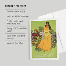 Load image into Gallery viewer, NOTECARD Hawaii, Welcome with Lei