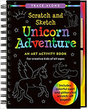 Load image into Gallery viewer, Unicorn Adventure Scratch and Sketch: An Art Activity Book for Creative Kids of All Ages by Lee Nemmers