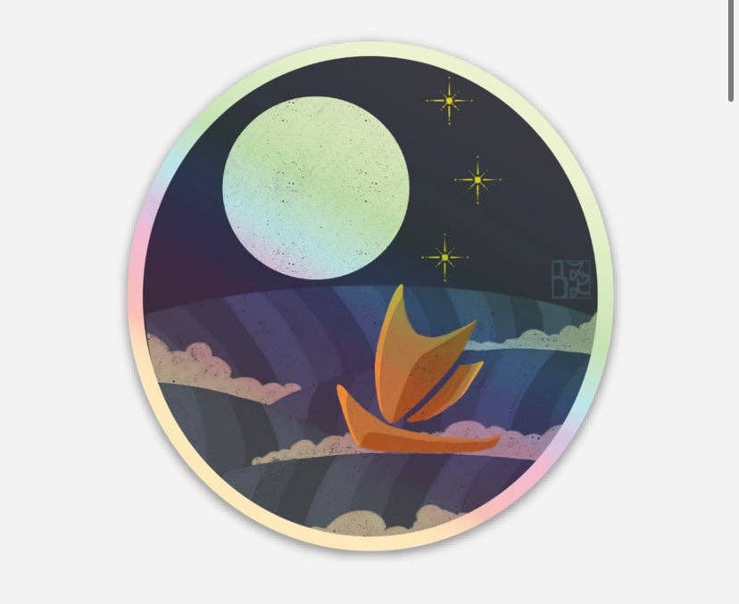 Hokulea Holographic Sticker