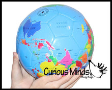Load image into Gallery viewer, 1 Earth Globe Soccer Ball - 8&quot; Sports Ball - Outdoor Athleti
