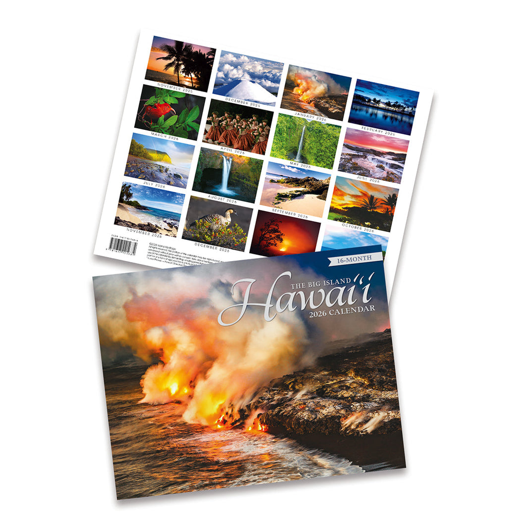2026 Hawai'i Wall Calendar- The Big Island