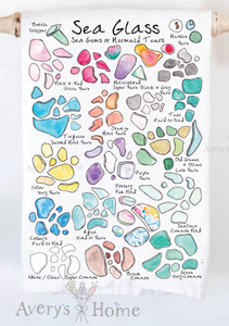 Sea Glass Collector Kitchen Dish Towel
