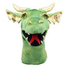 Load image into Gallery viewer, Large Dragon Heads Hand Puppet - Green Dragon
