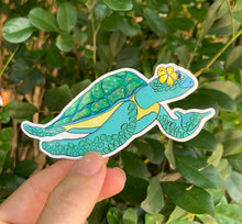 Load image into Gallery viewer, Hibiscus Honu Sticker
