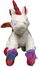 Load image into Gallery viewer, Colorful Unicorn 14&quot; Plush Stuffed Animal

