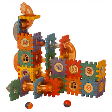 Load image into Gallery viewer, Pipeline Rolling Ball Building Blocks Marble Drop Set 125 Pc
