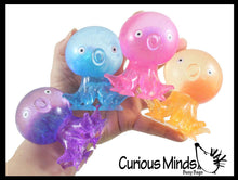 Load image into Gallery viewer, 1 Octopus Fidget Toy - Water and Glitter Filled Octopus
