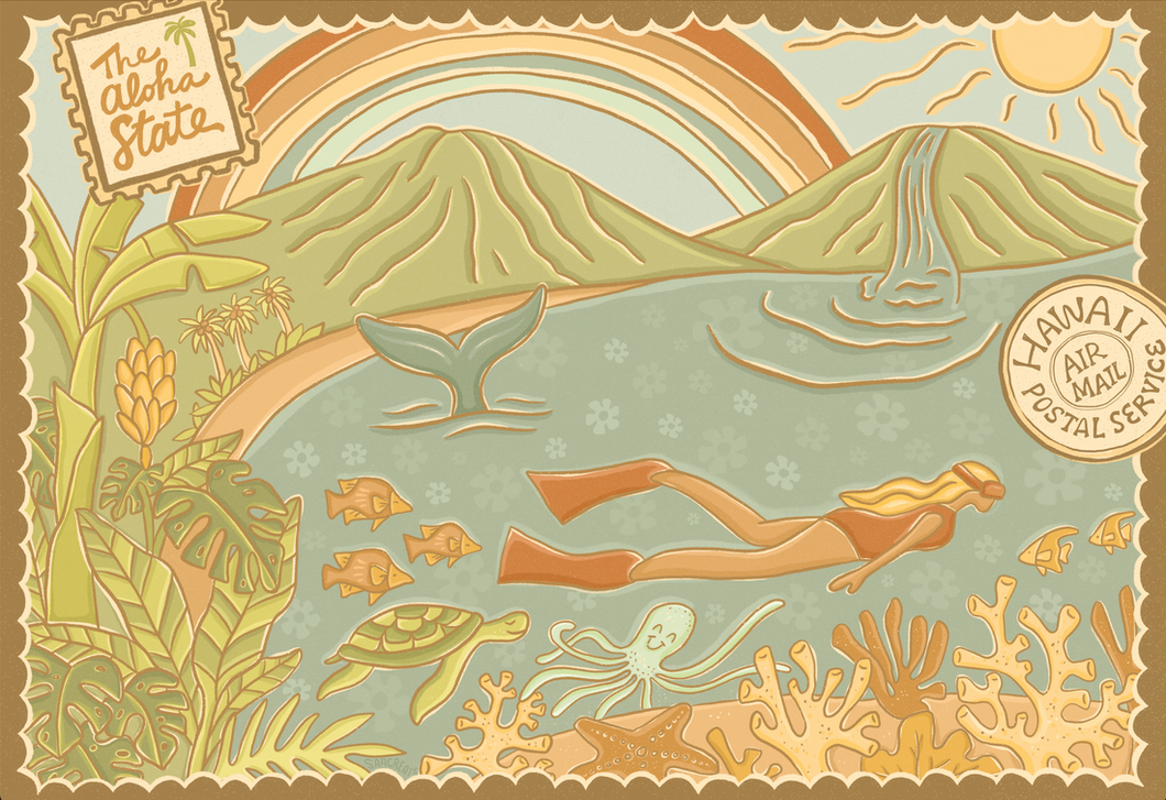 Postcard From Paradise by Sarcreate (1000 Piece Puzzle)