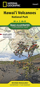 National Geographic Hawaii Volcanoes National Park Trails Illustrated Map