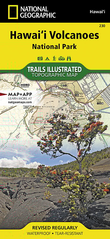 National Geographic Hawaii Volcanoes National Park Trails Illustrated Map