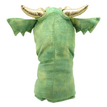 Load image into Gallery viewer, Large Dragon Heads Hand Puppet - Green Dragon
