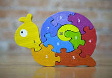 Load image into Gallery viewer, Number Snail Puzzle
