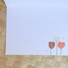 Load image into Gallery viewer, Hauoli La Hanau Antherium Hawaiian Birthday Greeting Card
