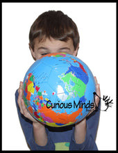 Load image into Gallery viewer, 1 Earth Globe Soccer Ball - 8&quot; Sports Ball - Outdoor Athleti
