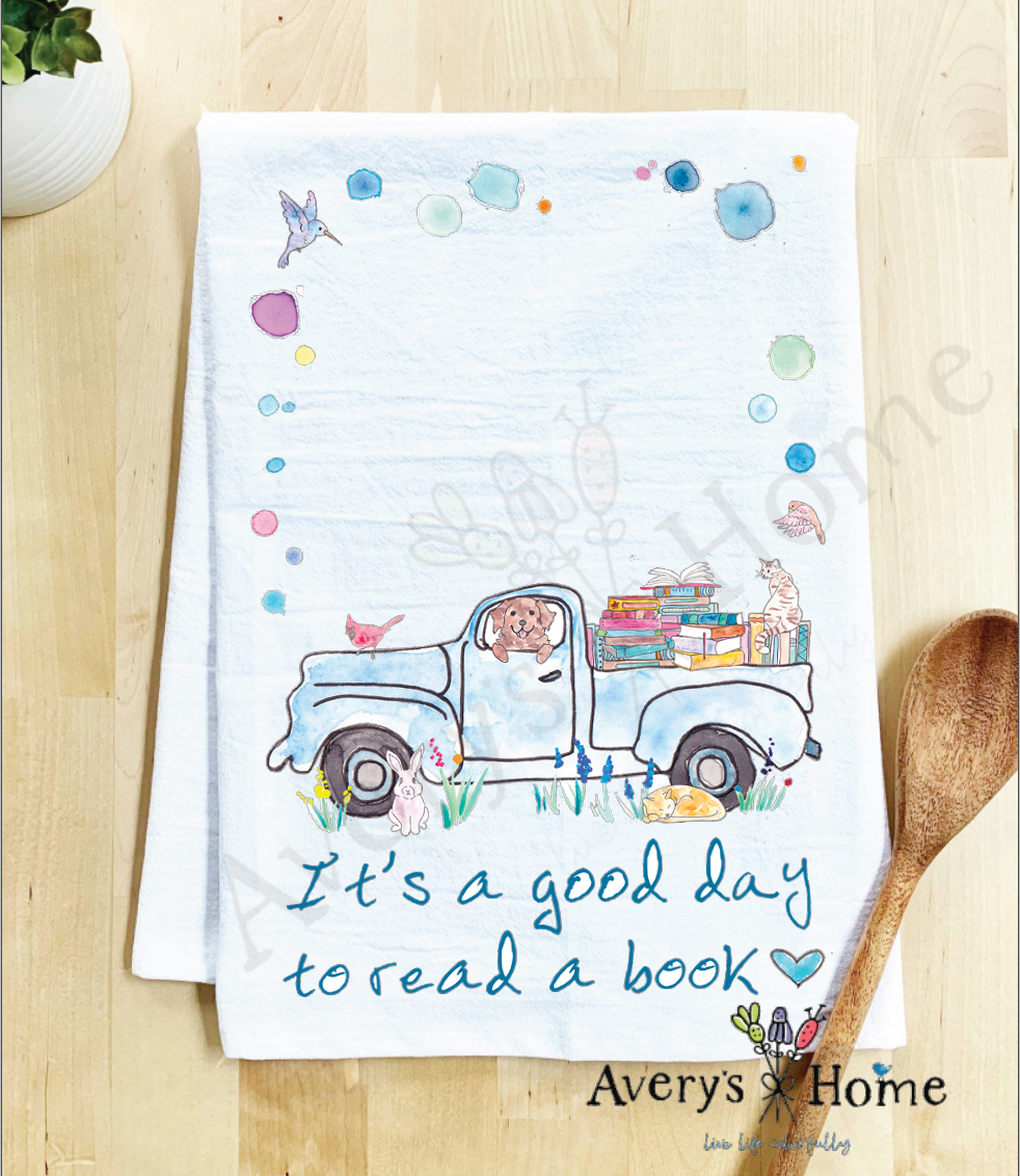 Good day to Read Bookish Tea Towel