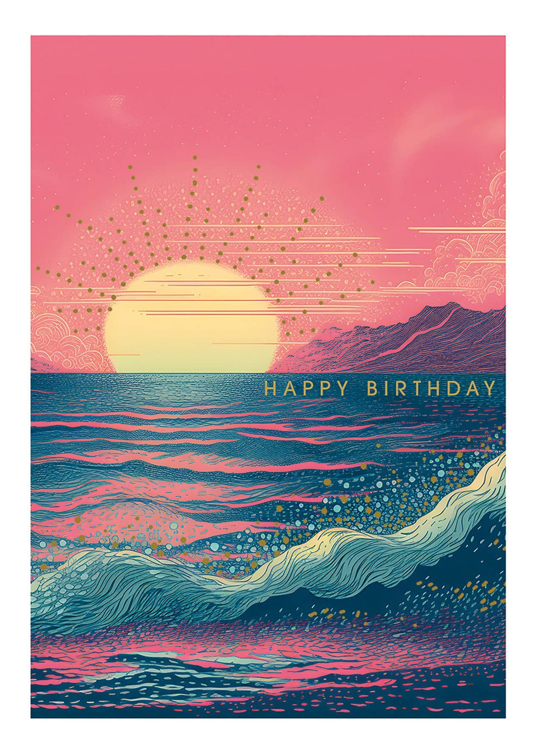 DAWN BIRTHDAY GREETING CARD 4.5 x 6.25