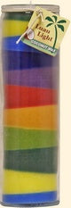Luau Light Rainbow Candle