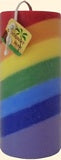 Rainbow Pillar Candle