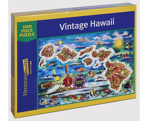 Vintage Hawaii Map 1000 Piece Puzzle