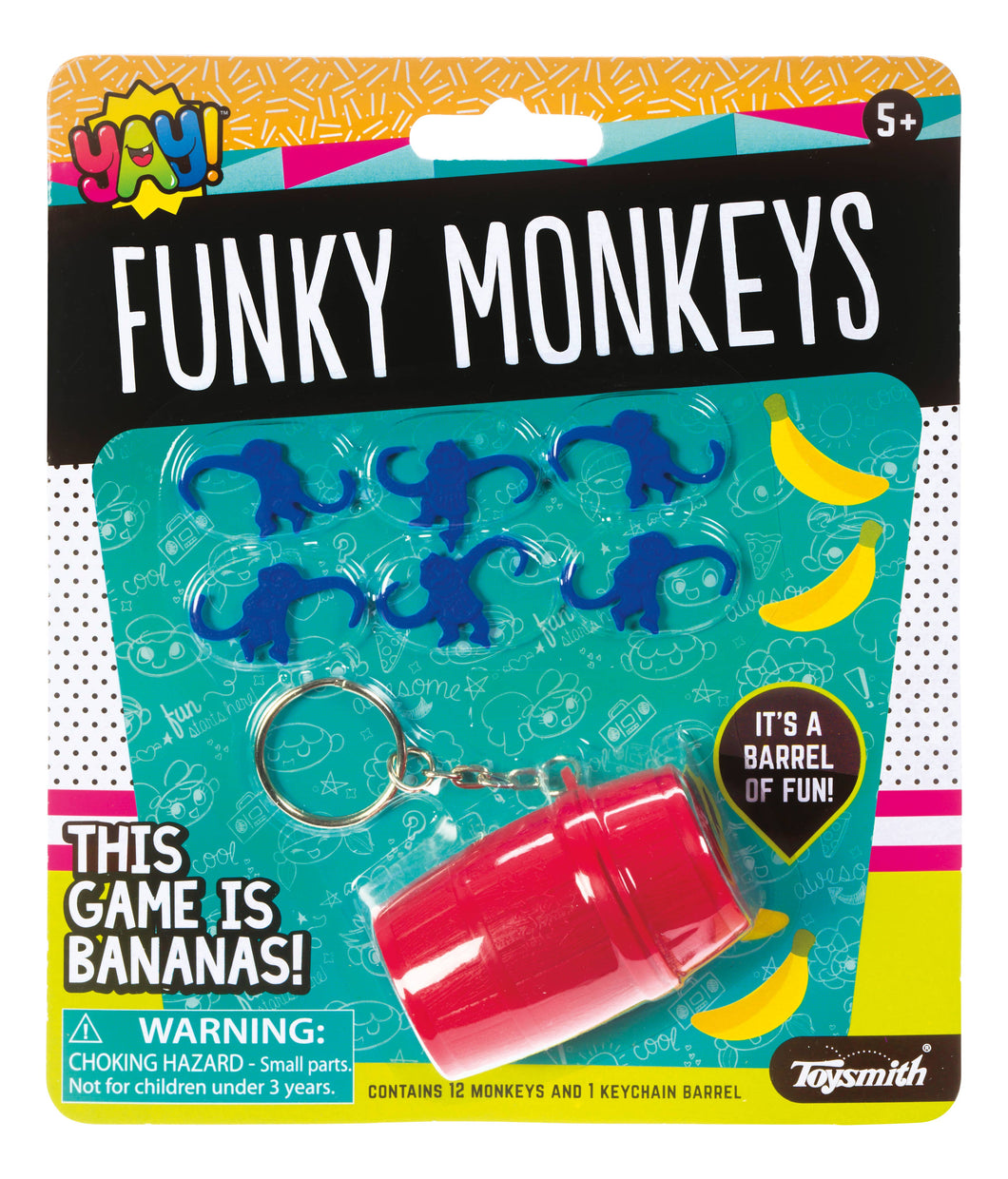 Yay! Funky Monkeys (4 pc/pack)