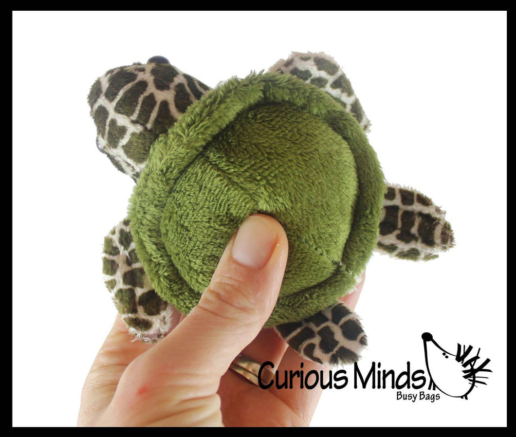 1 Cute Small Turtle Plush Stuffed Animals- Adorable Tiny Min