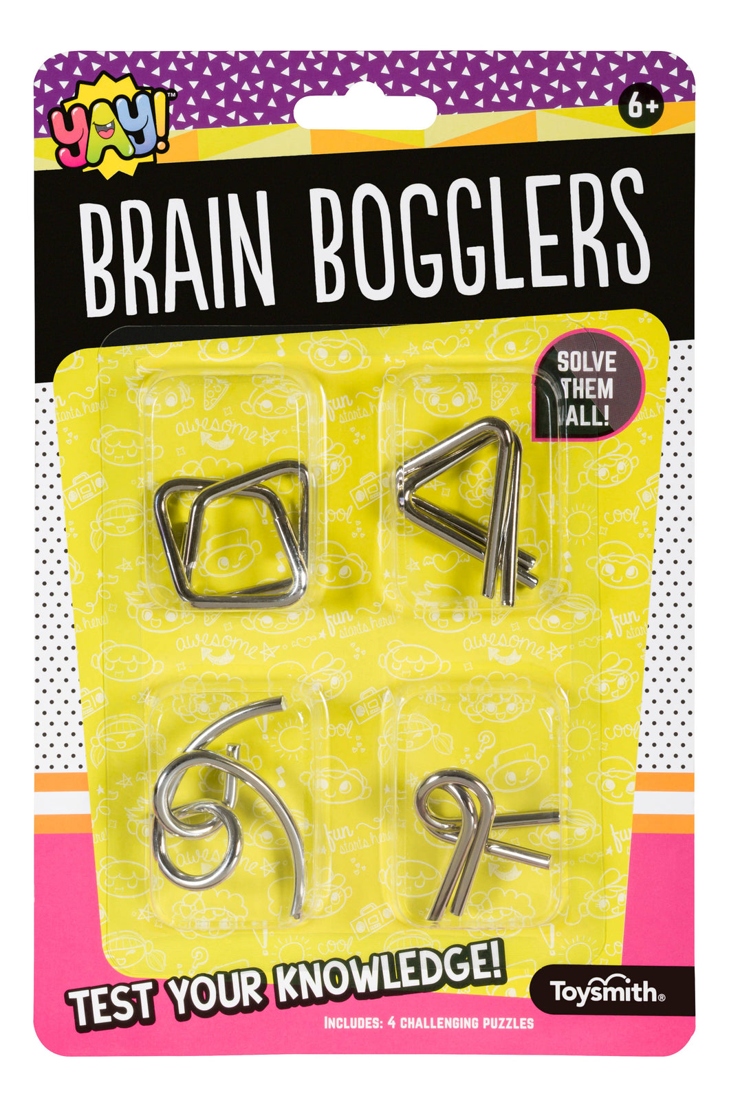 Yay! Brain Bogglers, Four Challenging Puzzles, Fun Size