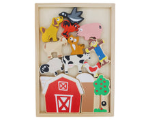 Load image into Gallery viewer, Balance Barn Game - Stacking Game &amp; Farm Playset
