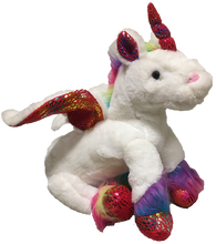 Load image into Gallery viewer, Colorful Unicorn 14&quot; Plush Stuffed Animal
