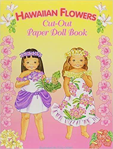 Hawaiian Flowers Paper Doll Book by Yuko Green