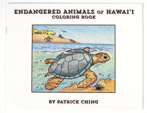 Endangered Animals Of Hawaii Coloring Book by Patrick Ching