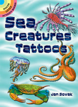 Load image into Gallery viewer, Little Activity Books Sea Creatures Tattoos by Jan Sovak
